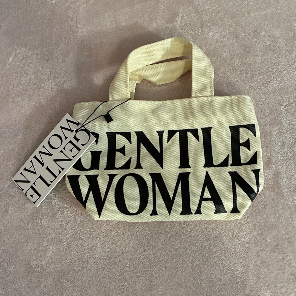 Gentle Woman mini canvas totebag